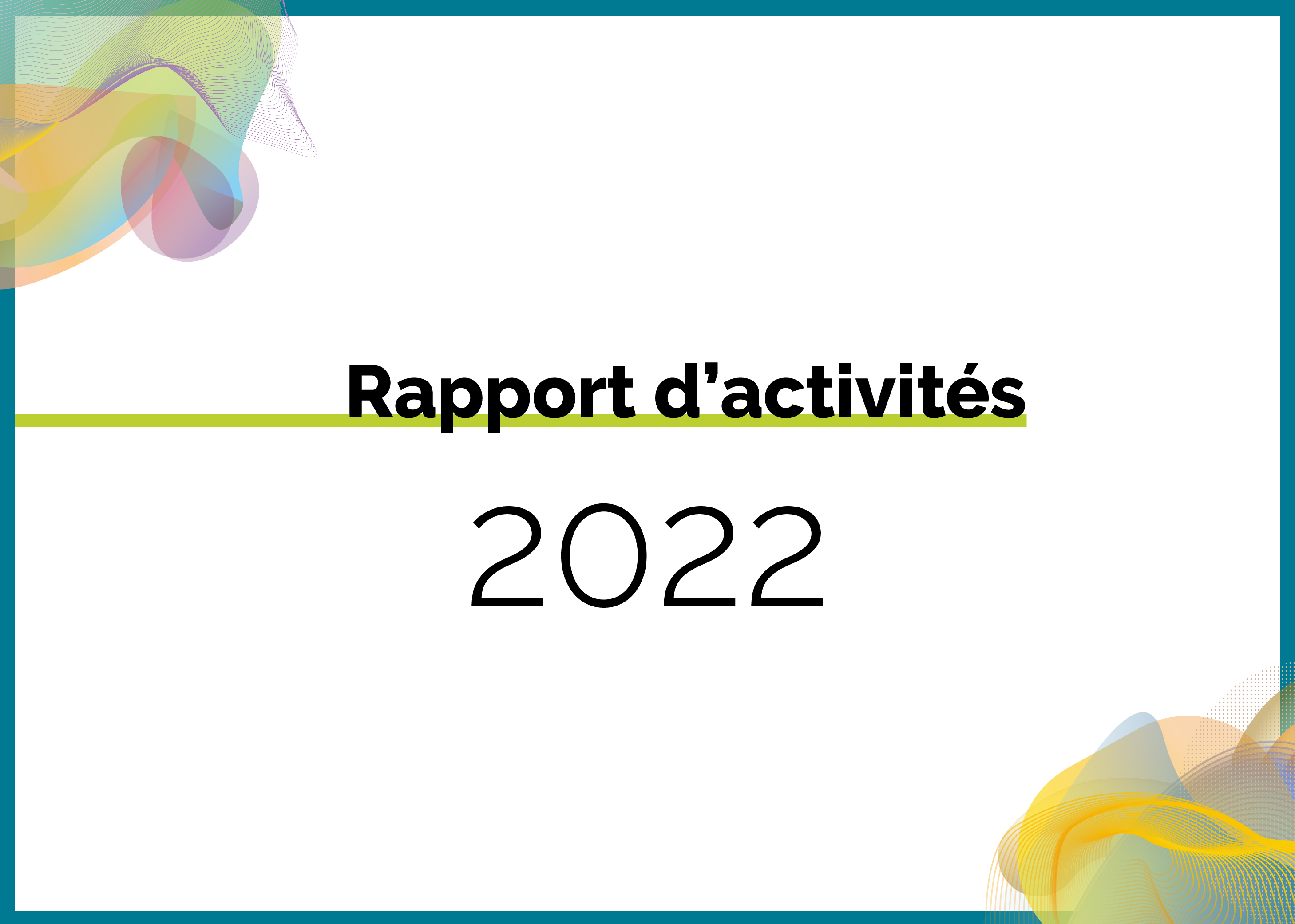 visuel rapport d'activités 2022