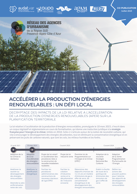 couverture de la publication : Accélérer la production d’énergies renouvelables : un défi local 