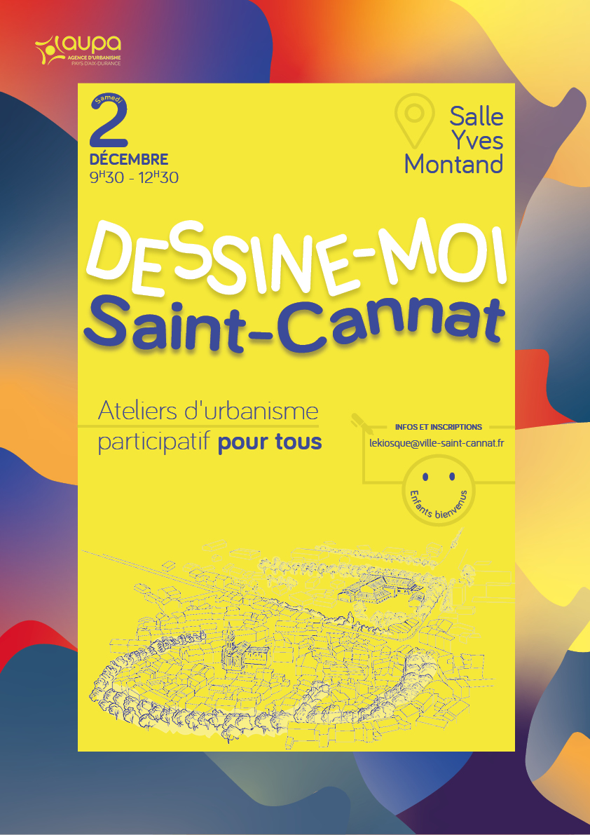 Affiche atelier "Dessine-moi Saint-Cannat" 