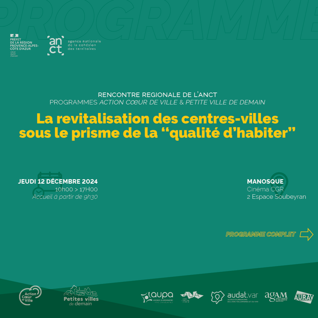 visuel Rencontre régionale « Action Coeur de Ville » et « Petites villes de demain »<br />
