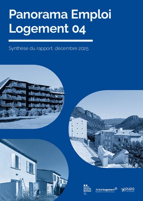 vignette-synthese page de couverture du "Panorama Emploi logement 04"