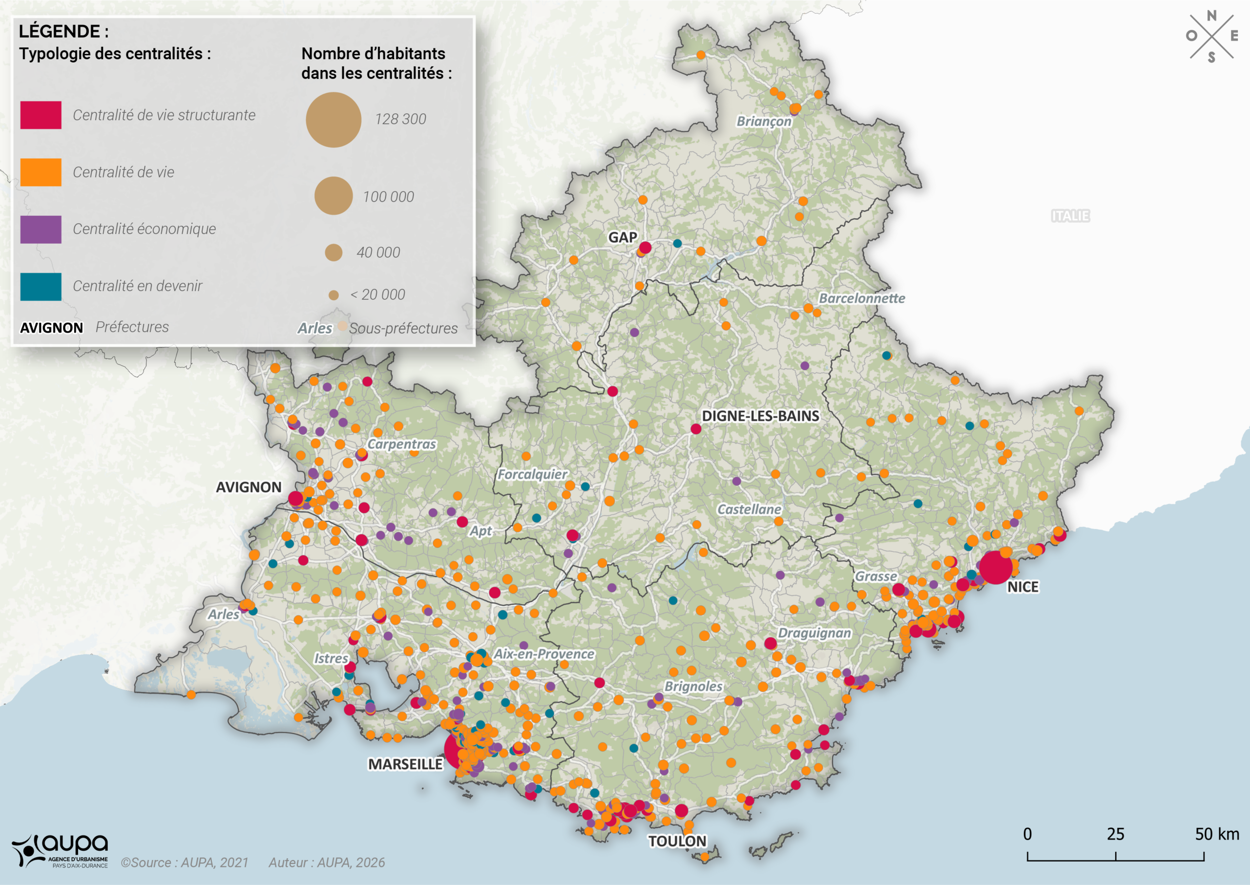 carte-région-vqh-v3 Cartographie : La région PACA et ses 667 centralités de proximité